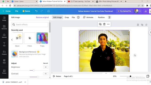 How to Make Photo Edit In Canva | Edit image | Photo edit kese Karein | Class 14 | Urdu & Hindi смотреть онлайн