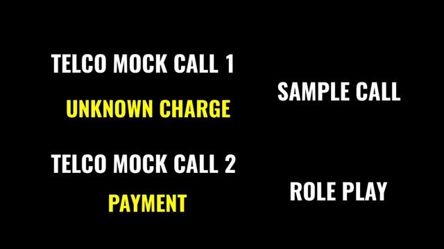 MOCK CALL FOR BEGINNERS PT. 1 (TELCO ACCOUNT) - With sample call and roleplay смотреть онлайн