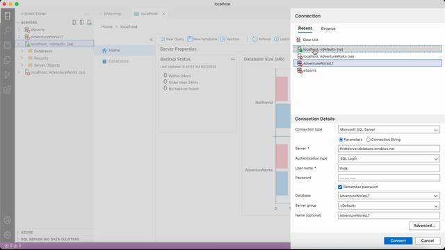 [Tự học SQL] Hướng dẫn Backup Database MSSQL với Azure Studio dùng Docker trên Mac смотреть онлайн