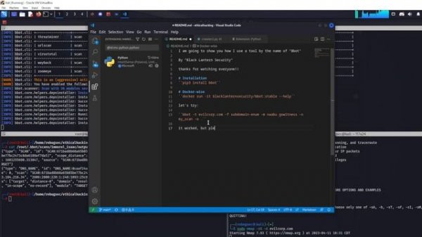 Kali Linux #tutorial: How to use BBot, an OSINT automation ethical hacking tool.