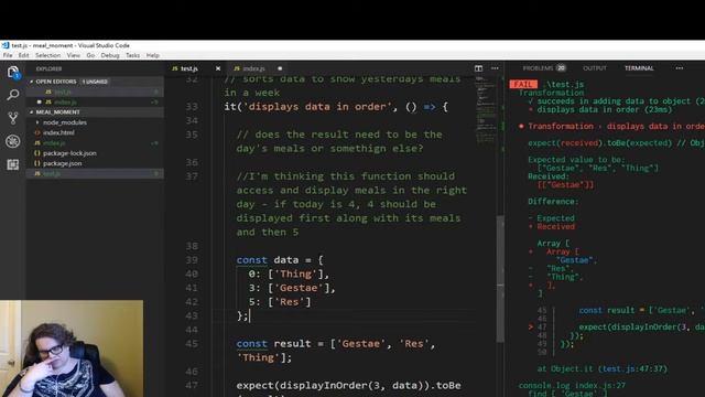 Delia Codes - Meal Planner my first node project Live Stream смотреть онлайн