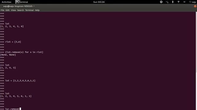 Python different ways to remove element from List смотреть онлайн