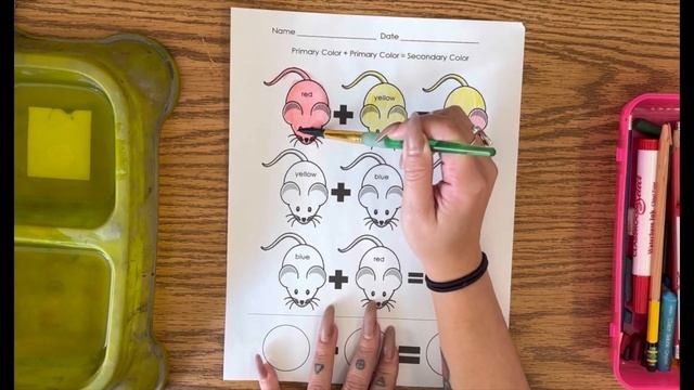 Mouse paint worksheet for kids смотреть онлайн