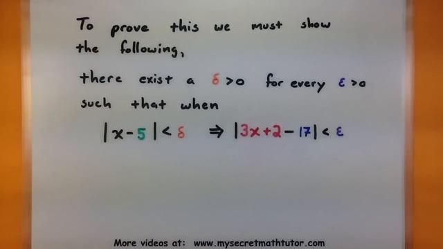 Calculus - Find The Limit Of A Function Using Epsilon And Delta