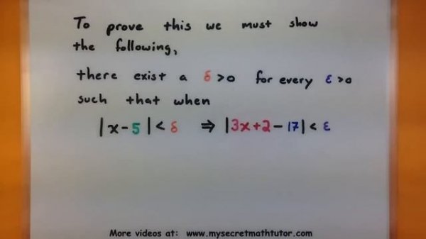 Calculus - Find the limit of a function using epsilon and delta
