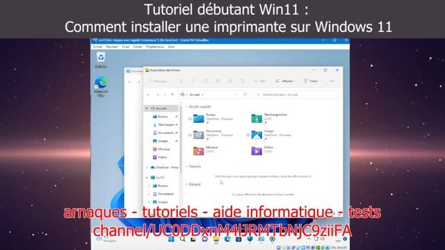 Comment installer une imprimante sur Windows 11( tutoriel debutant) смотреть онлайн