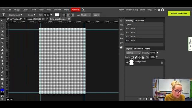 Photopea Basics: Layout and grid features смотреть онлайн