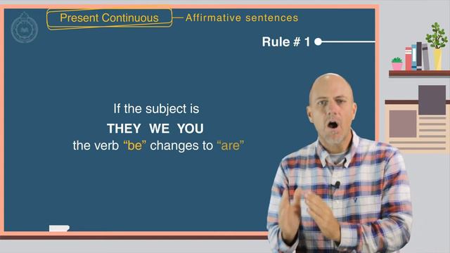 Grammar Lesson: PRESENT CONTINUOUS - Affirmative Sentences смотреть онлайн
