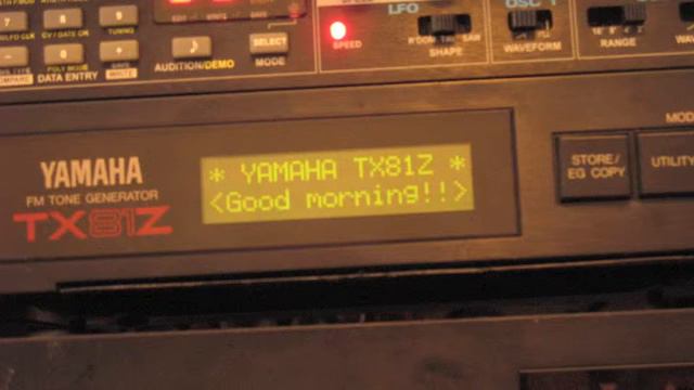 Yamaha TX81Z good morning смотреть онлайн