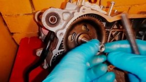 Скутер Honda Lead 90. Съемник ведомой шестерни стартера. Часть 3.