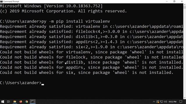 Python Installation and Configure a New Virtual Environment смотреть онлайн