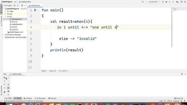 Kotlin until keyword with when in hindi part -106 смотреть онлайн