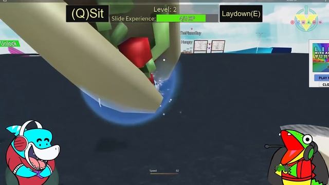 RYAN plays Roblox Slide Down + Get Eaten Games vs. Mommy & Combo Panda смотреть онлайн