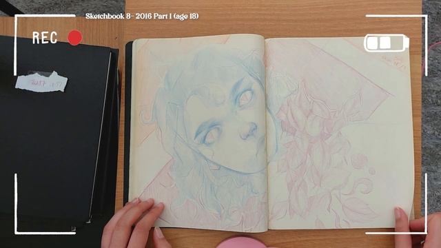 SKETCHBOOK TOUR of ★ALL★ of my sketchbooks! (ages 11-20) смотреть онлайн