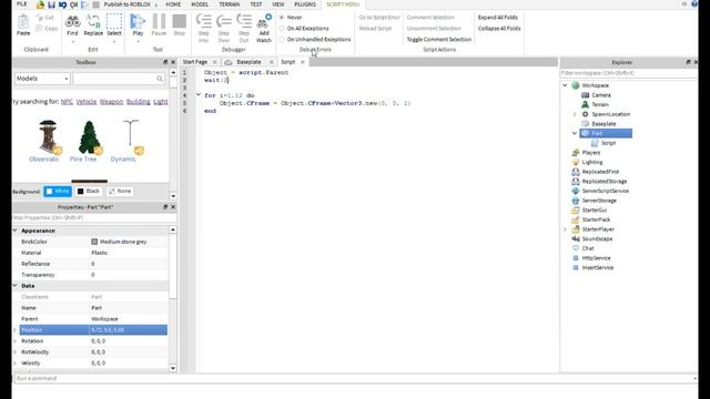 Урок по Roblox Studio #2 Передвижение объектов смотреть онлайн