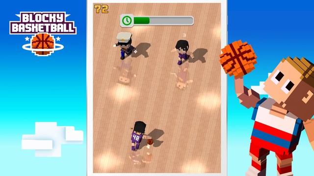 Blocky Basketball - Endless Arcade Dunker смотреть онлайн