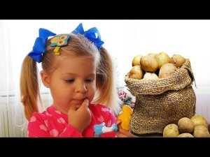 Куклы Кушают Картошку МИСТЕР КАРТОШКА Супергерои Видео Для Детей про Еду Игры для Малышей на Кухне