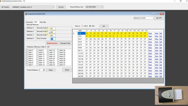 OMNIKEY 3121 Reader Writer - SLE4442