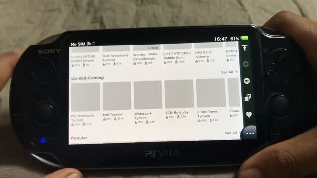 Roblox website on ps vita ! смотреть онлайн