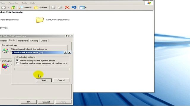 Computer Tools : How to Run Chkdsk /F in Windows XP смотреть онлайн