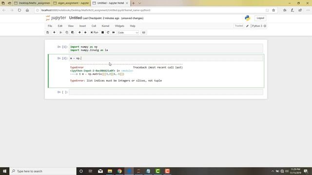 find eigen values or eigen vectors by numpy смотреть онлайн