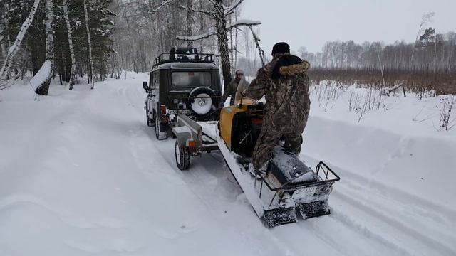 Погрузка Бурана в прицеп смотреть онлайн