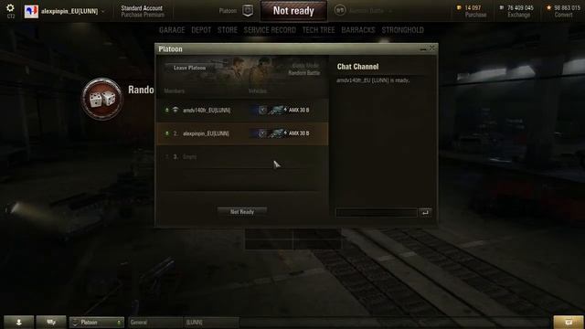 World of Tank Test public 9.7: 2eme Presentation du AMX30 (IX et X) in game смотреть онлайн