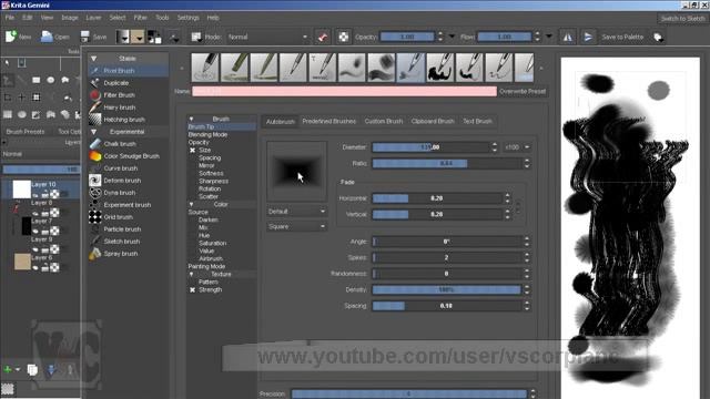 Krita Gemini Tutorial - How to Create/Save Custom Brushes by VscorpianC смотреть онлайн