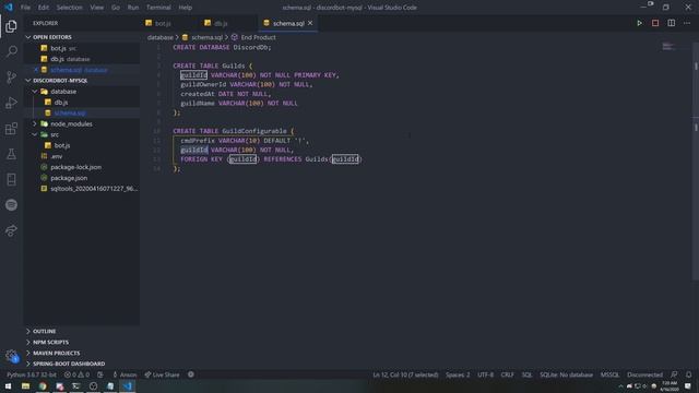 Multi-Guild Discord Bot w/ MySQL - Ep. 2 - Setting up Database Structrure & Schema смотреть онлайн