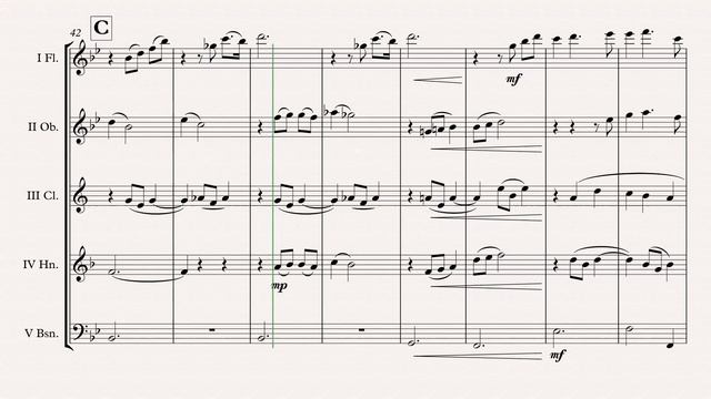 Hunchback Of Notre Dame „God Help The Outcasts“ Wind Quintet arr. Adrian Wagner Sheet Music смотреть онлайн