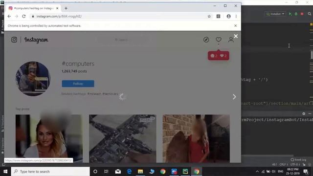 Instagram Bot for like and comment on Posts in Python3| Python project | source code смотреть онлайн