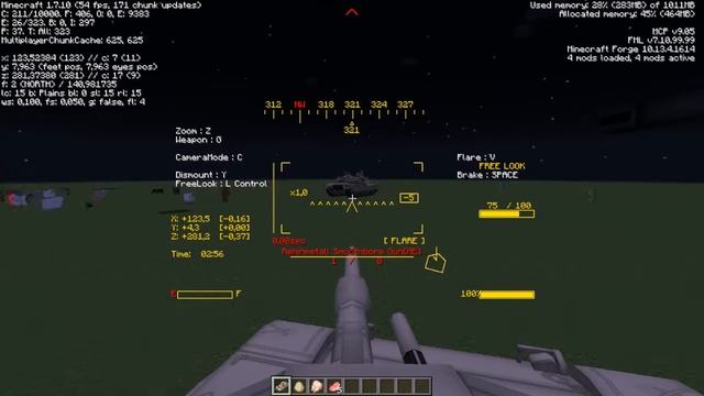 Minecraft MCheli mod 1.7.10 - Tanks in Maincraft part 1 - Alexuha Minecraft смотреть онлайн