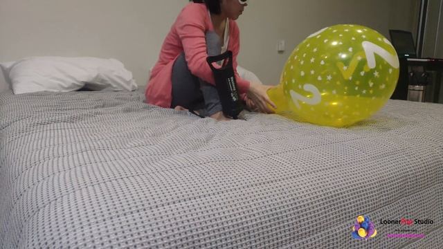 [Balloon Game] Pump up the pink and yellow star balloons смотреть онлайн