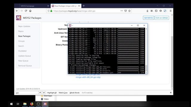 Installling MSYS2 and GCC смотреть онлайн