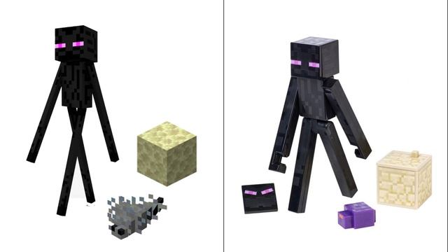 Игрушки Майнкрафт ЛЕГО ФИГУРКИ МАЙНКРАФТ Lego Minecraft vs Real life смотреть онлайн