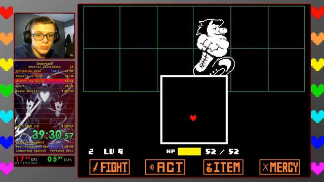 DEATHLESS Speedrun of Undertale Neutral Glitchless (PB) смотреть онлайн
