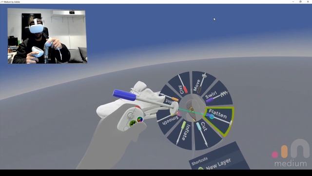 Adobe Medium / Oculus Quest 2 link / VR Sculpting, painting import 3D photogrammetry scan смотреть онлайн