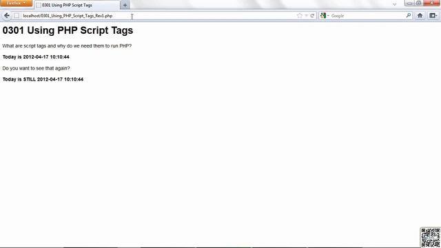 Website Design with PHP & MYSQL - 010 - PHP Basics - Using PHP Script Tags смотреть онлайн