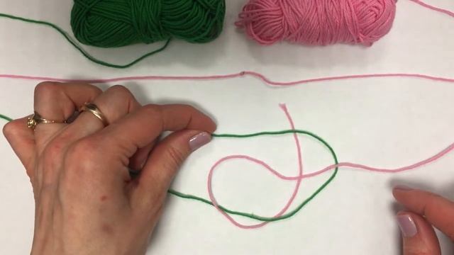 Невидимый узел для связывания нитей.Ткацкий узел.