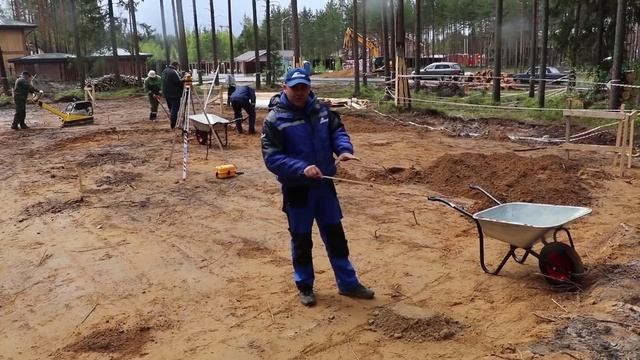 Монолитная плита с ребрами. Подготовка Песчано-Гравийного основания. ГЕНПОДРЯД. Строй и Живи. смотреть онлайн
