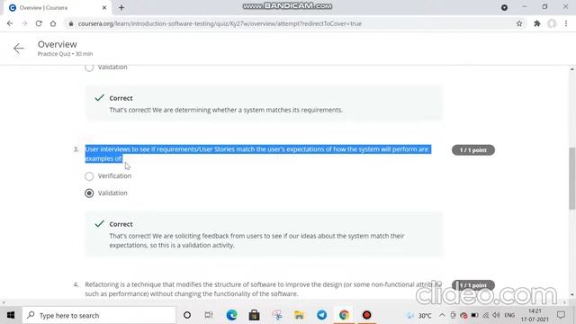 Introduction to Software Testing Part-1 All Quiz Answers смотреть онлайн
