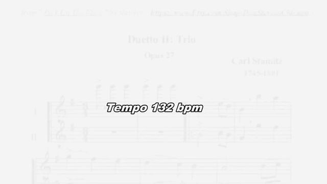 Ar 120-141 bpm - Play-along recorder duets - "Trio" by Stamitz - AD #2/4 смотреть онлайн