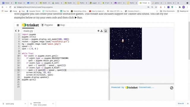 Python IV Pygame - Rocket Design смотреть онлайн