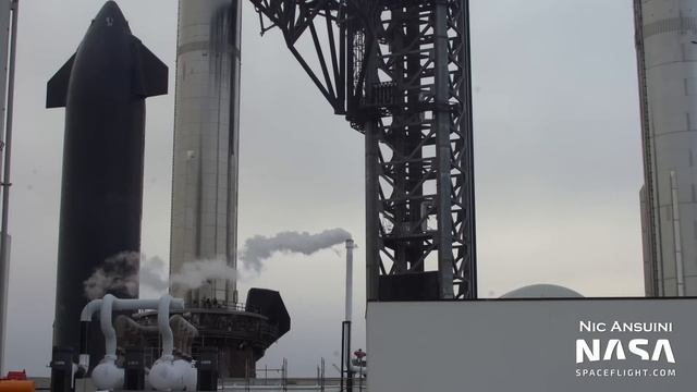 Ship 24 Stacked on Booster 7 for Prelaunch Testing | SpaceX Boca Chica смотреть онлайн