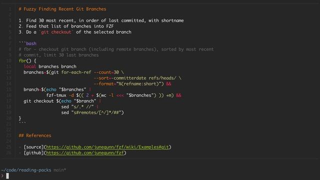 Fuzzy Finding Recent Git Branches | ? Modern CLI смотреть онлайн