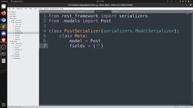 Building a django REST API(models and serializers) - for beginners(PART 2) смотреть онлайн