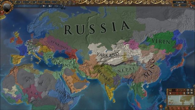 A Timelapse in Europa Universalis IV: The Cossacks смотреть онлайн