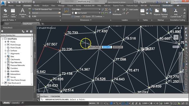 Interpolating elevations in Civil3D смотреть онлайн