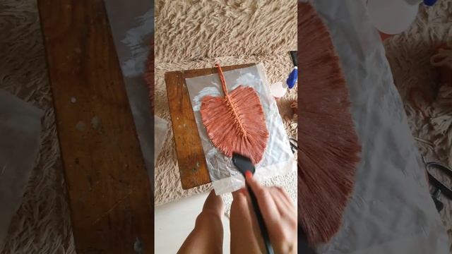 МК листья монстеры макраме #панно # макрамелистья # macrame #монстера смотреть онлайн