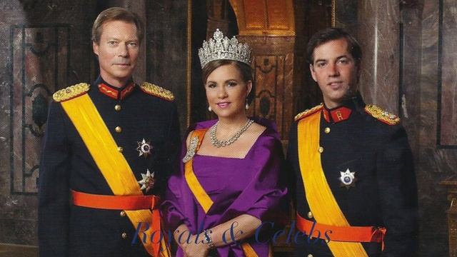 The Grand Duke Of Luxembourg Henri With Family